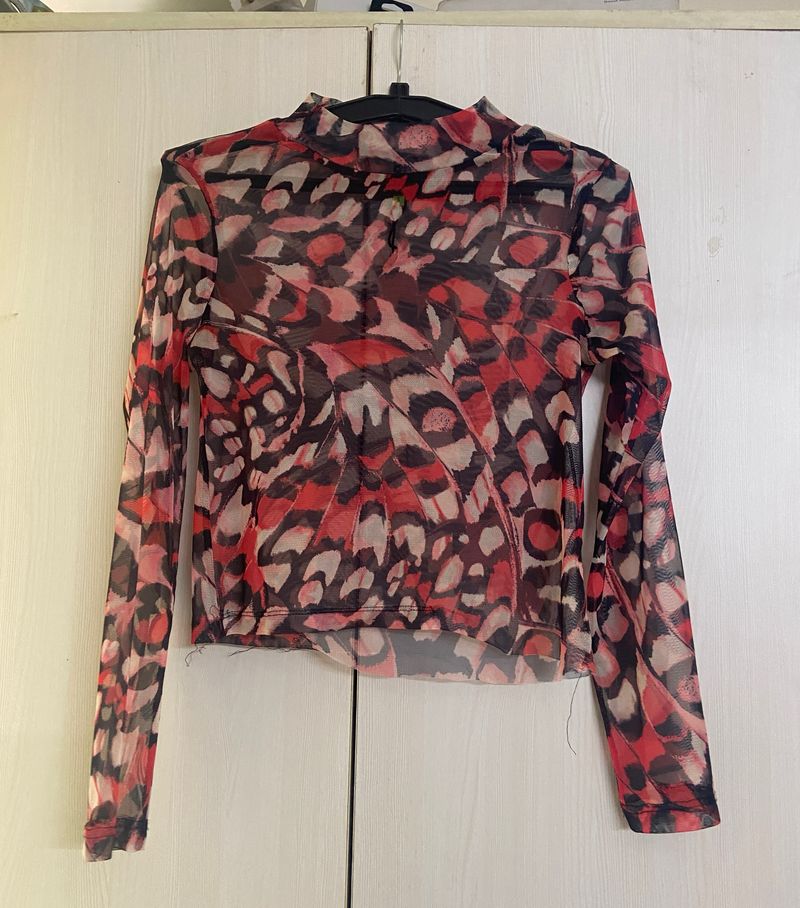 Tokyo Talkies Women Red Regular Printed Tops