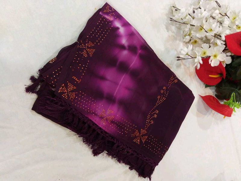 party wear chiffon saree