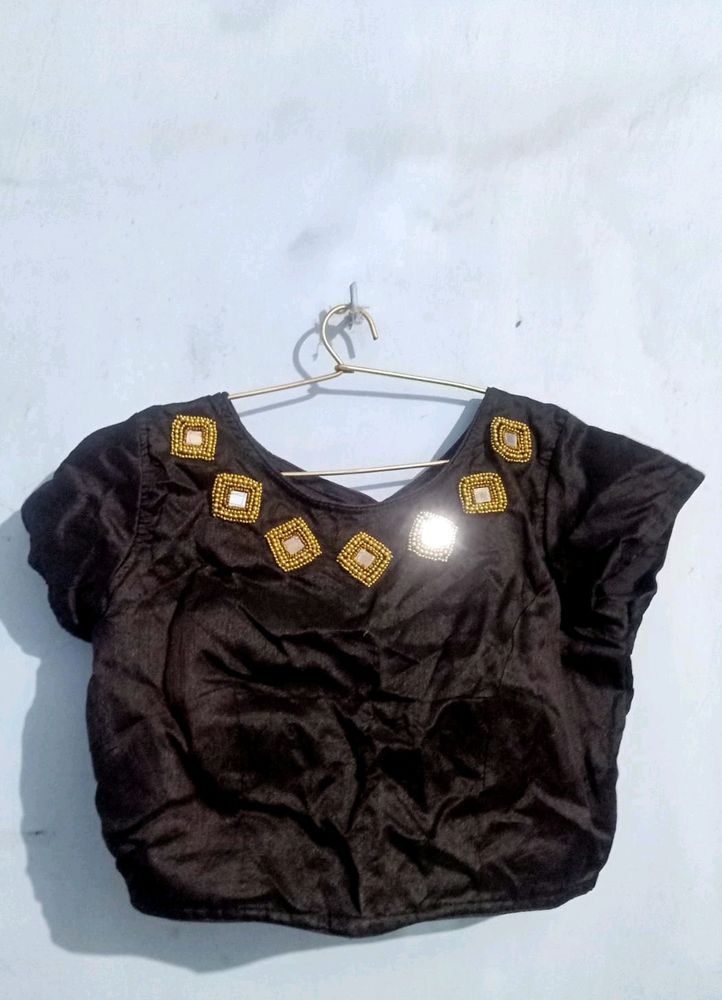 black designer blouse (padded)