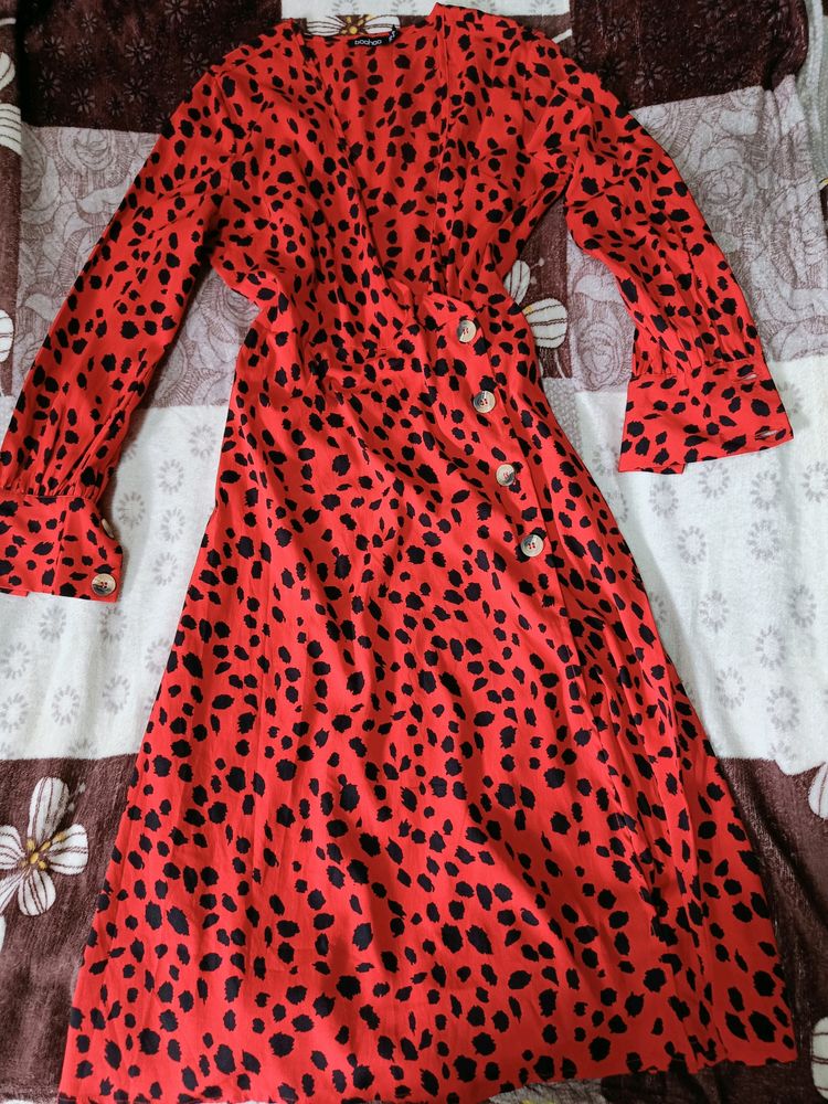 WOMEN LEOPARD Print Dress