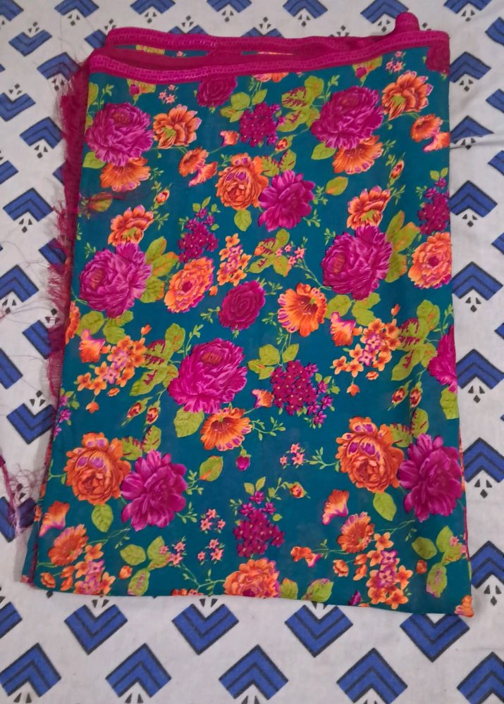 Flower Saree From Amazon