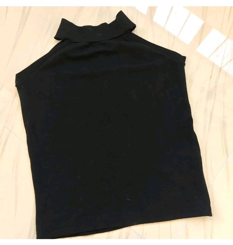 Roll Neck Halter Tops