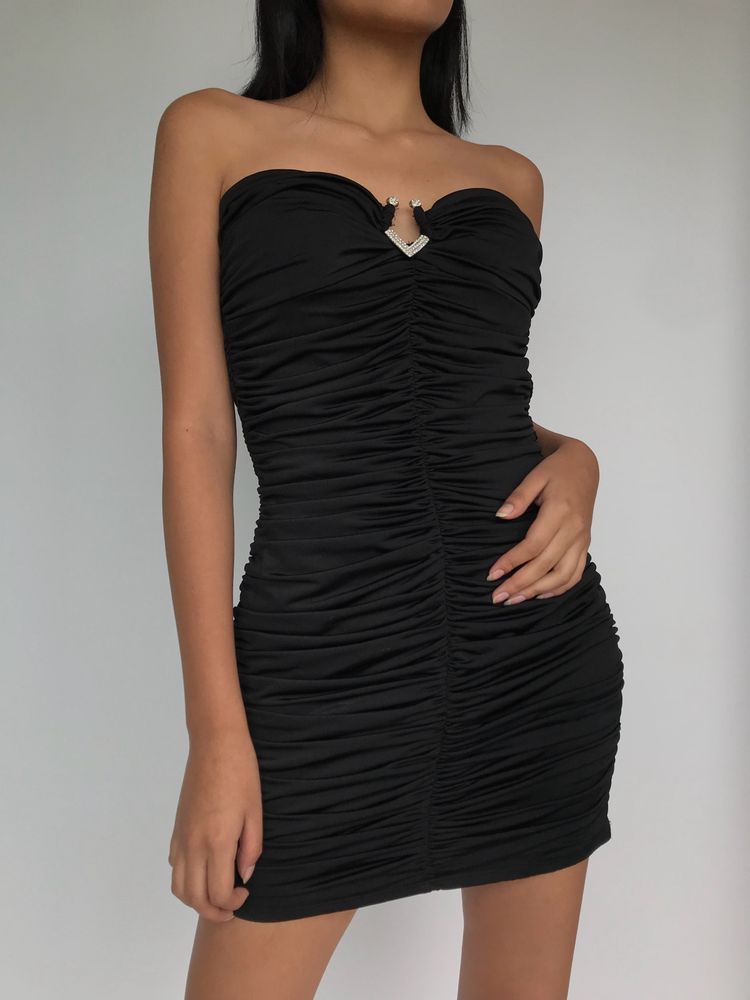 Sexiest Padded Rich Ruched Bodycon