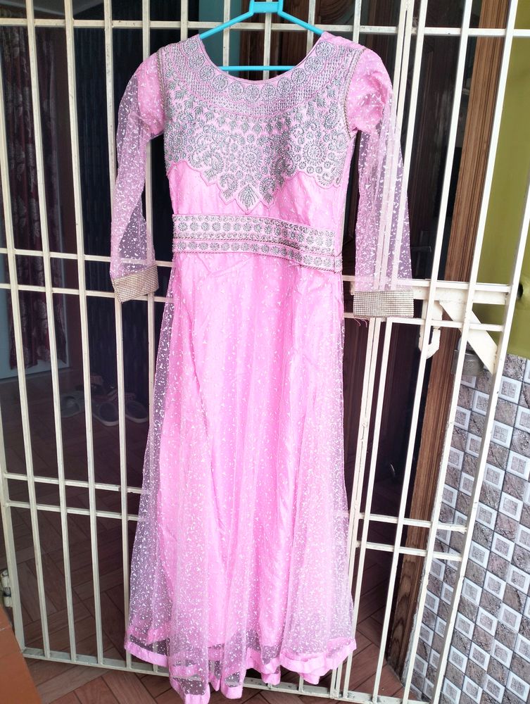 Light Pink Gown Wid Dupatta..