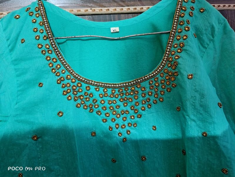 Cyan Kurta