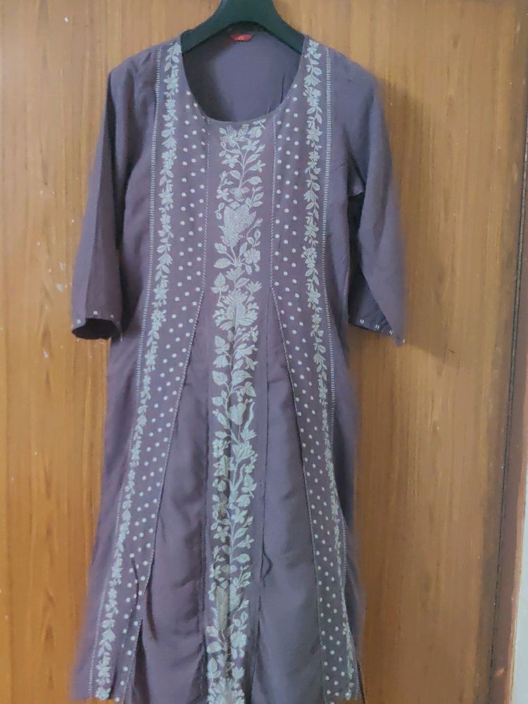 A Line Kurti (With KALIYA)