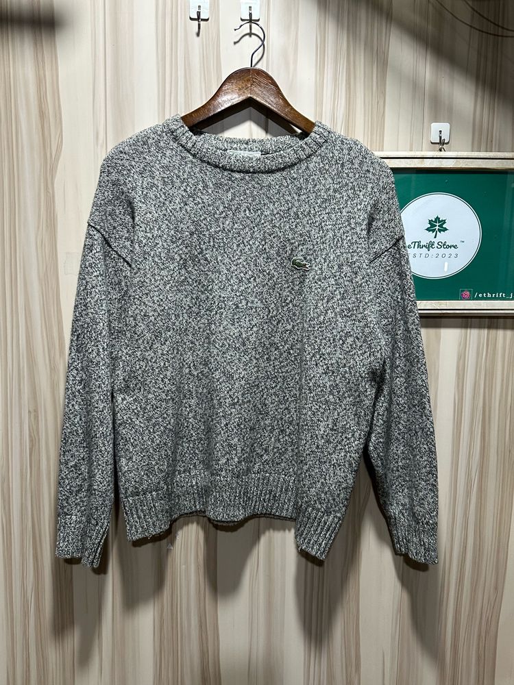 Lacoste Grey Woollen Sweater