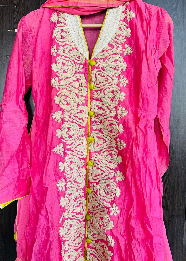 Pink Colour Anarkali Dress