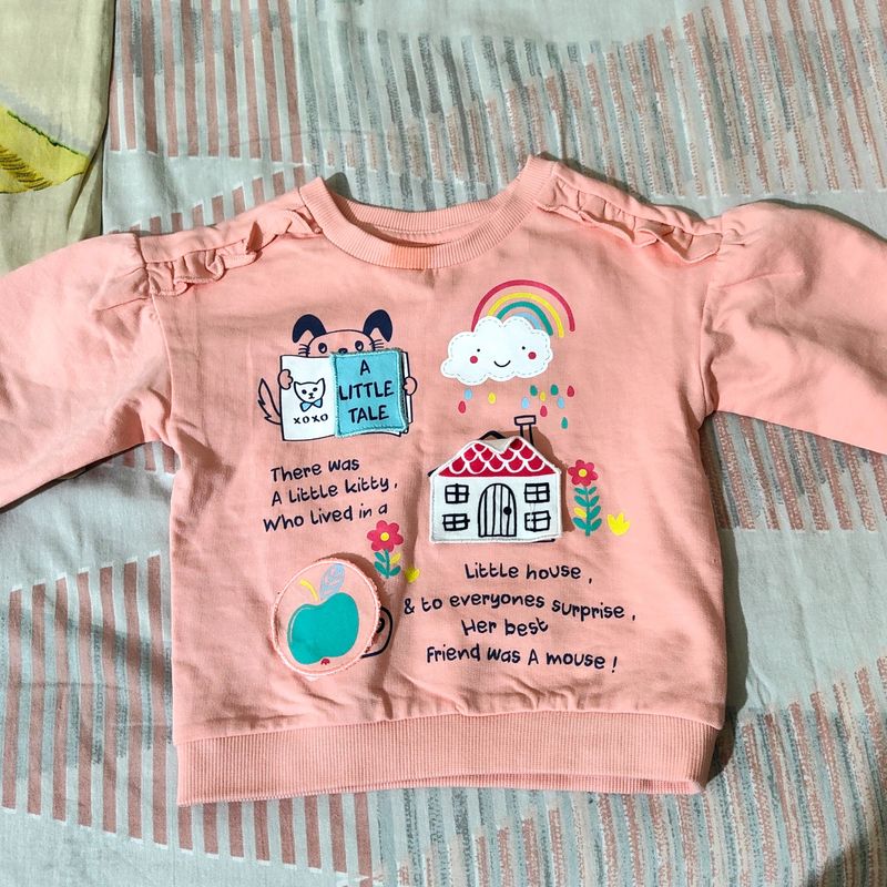 Balloon Sleeves Top (6-12 Months)