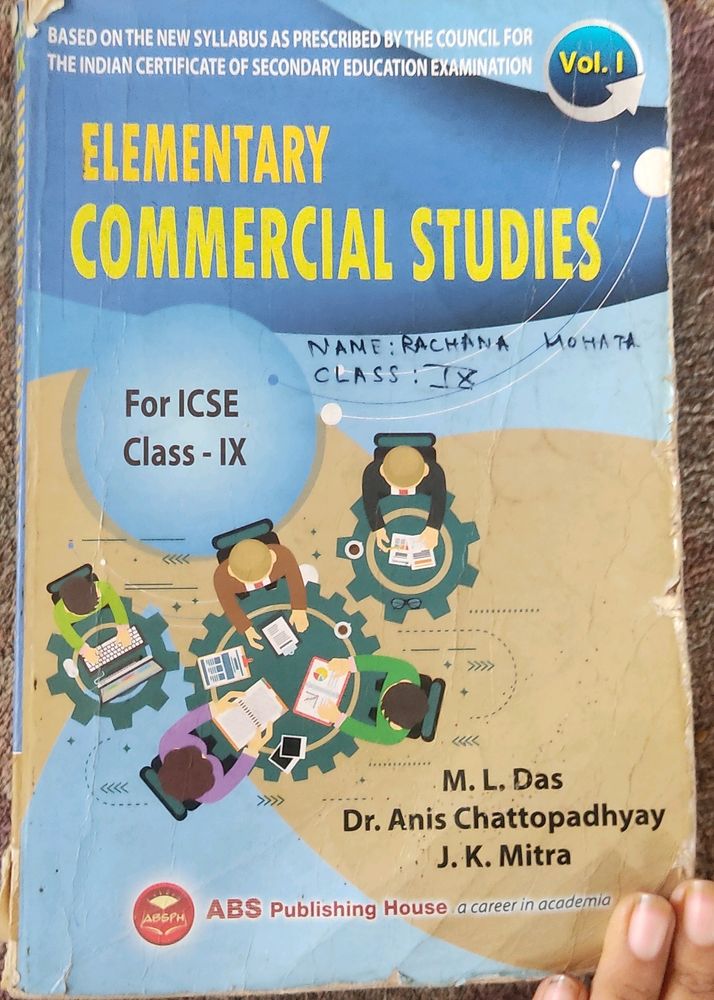 Icse Class 9 Commerce Book.