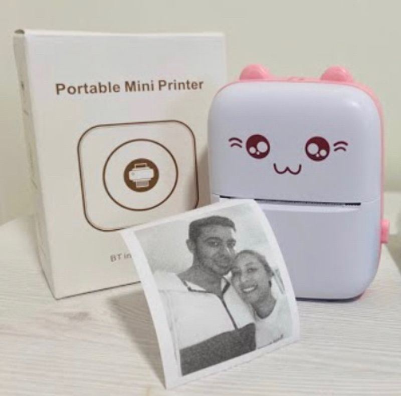 Mini Cute Aesthetic Printer ( No Ink Required ! )