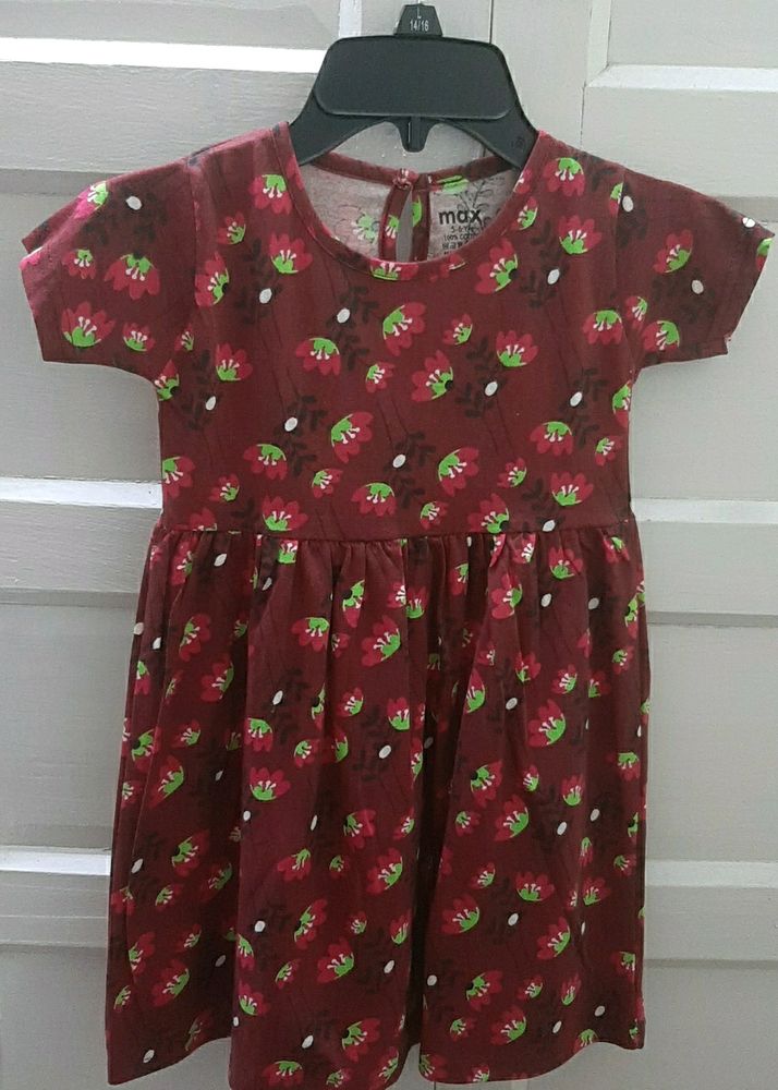 5 To 6 Yrs Cotton  Frock