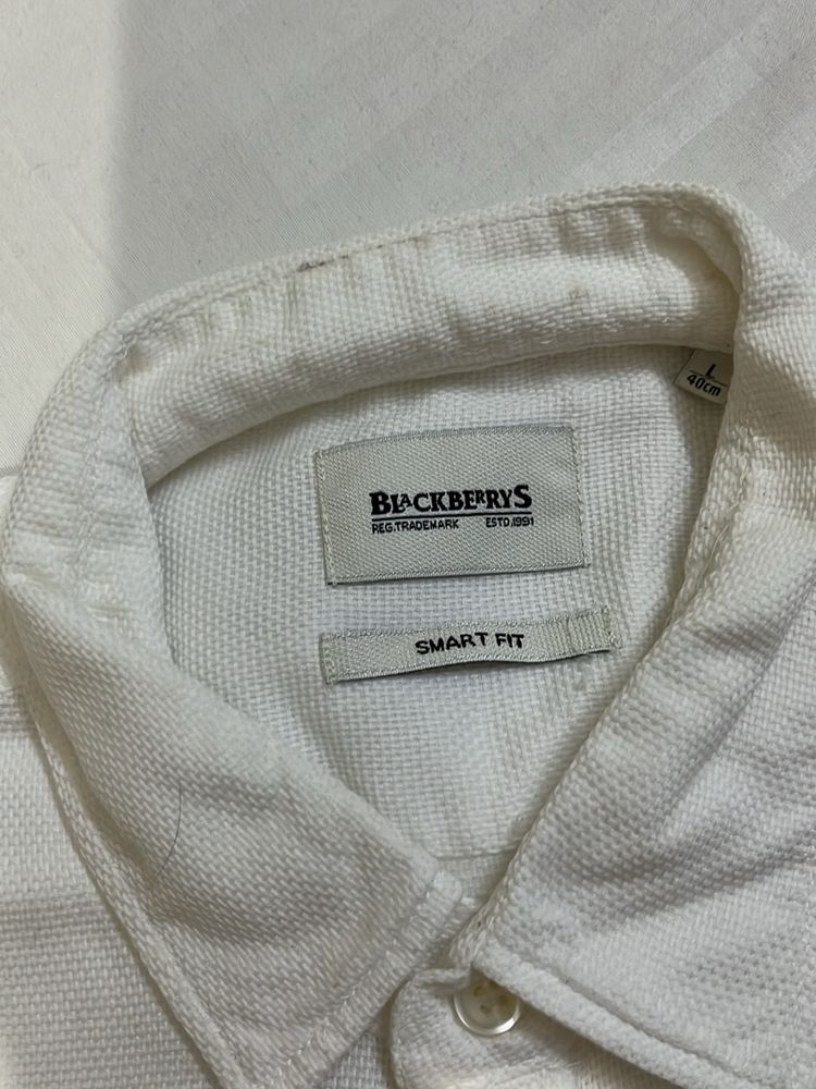 White Formal Shirt - Blackberrys