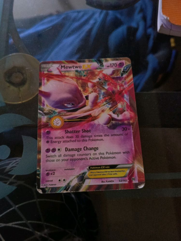 Pokemon Card Of Mewtwo Ex