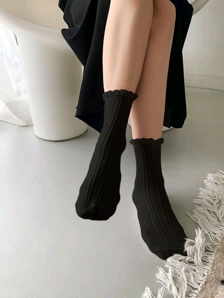 Women Black Socks Used