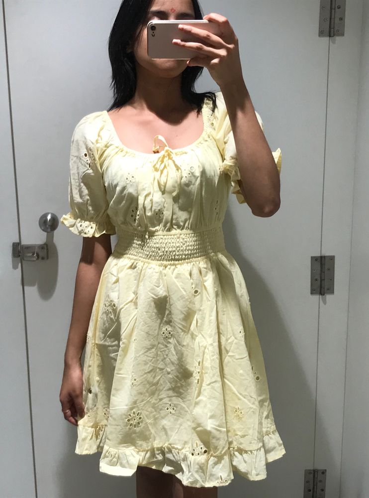 COTTON BRANDED DRESS