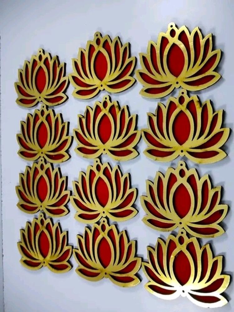 Wooden Lotus Cutout for Festivel Decorations Lotu