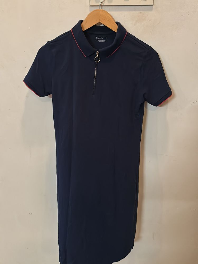 Blue Polo Dress