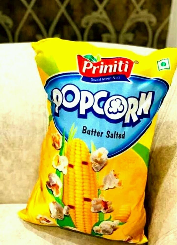 Popcorn Pillow For Kids (Both Sides Same Printing)