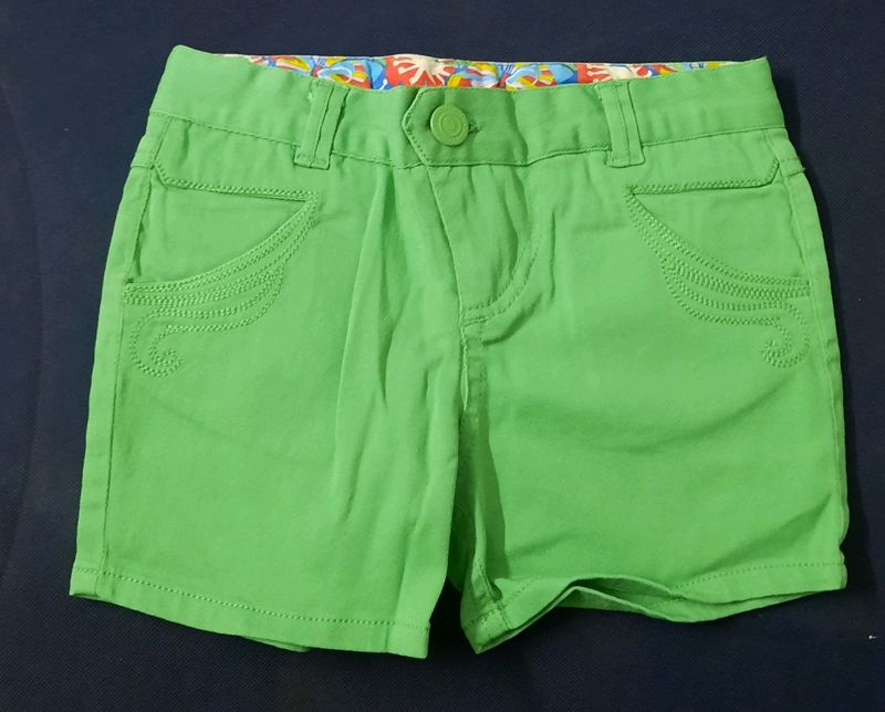 Green Kids Shorts