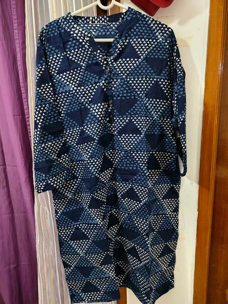 Navy Blue Pretty Kurti