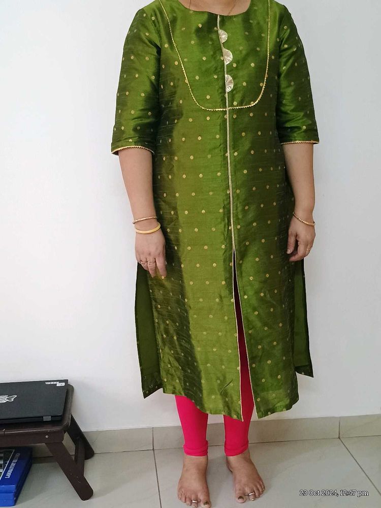 Green Festive Kurta