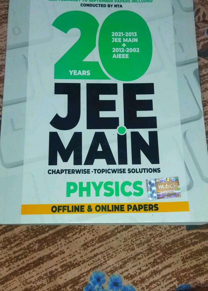 Physics Mtg Jee Main 20 Years