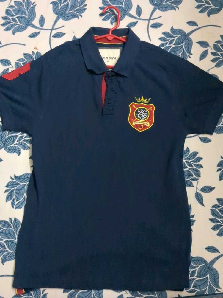 Original BOSSINI polo Navy Blue Shirt