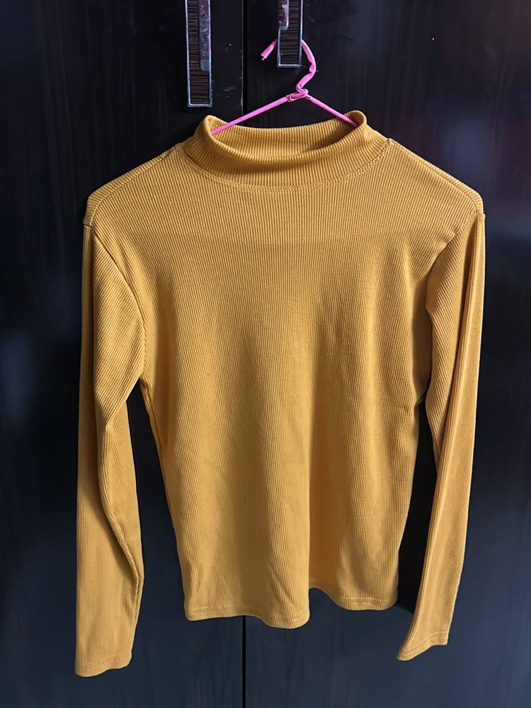 Knitted Mustard Yellow Top