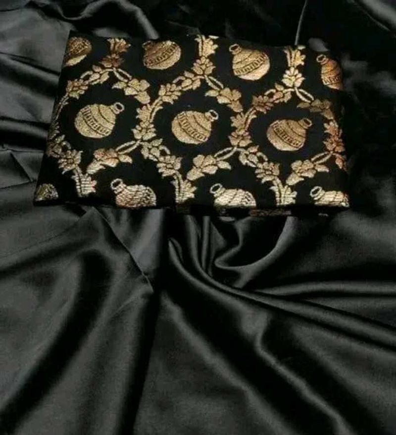 Black Silk Saree For Parties And Wedding