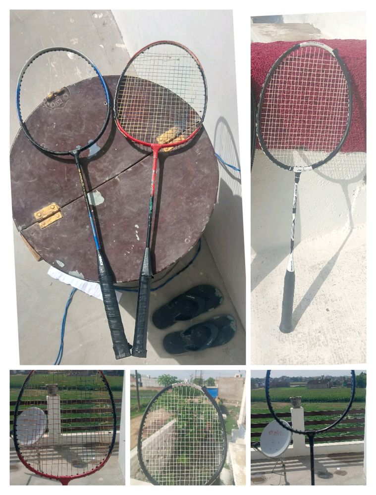 3 Badminton 🏸 1 Lining Xp 90iv With Cover