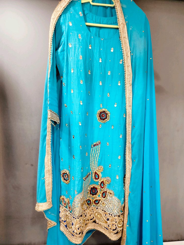 Kurta & Patiala Shalwar Dupatta Set