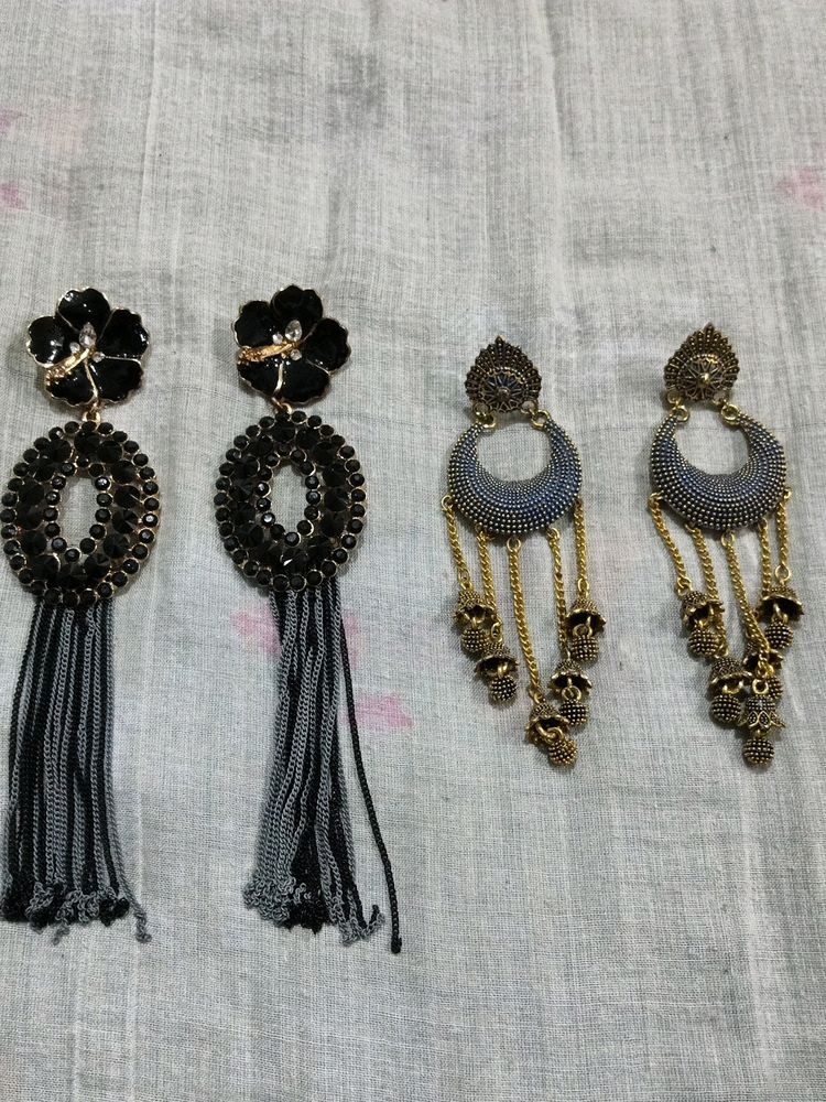 Heavy Two Pair Earings Combo