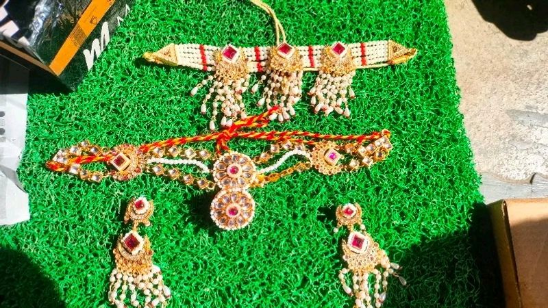 Choker Earning With Mathapati Combo Rajwadi Jewel