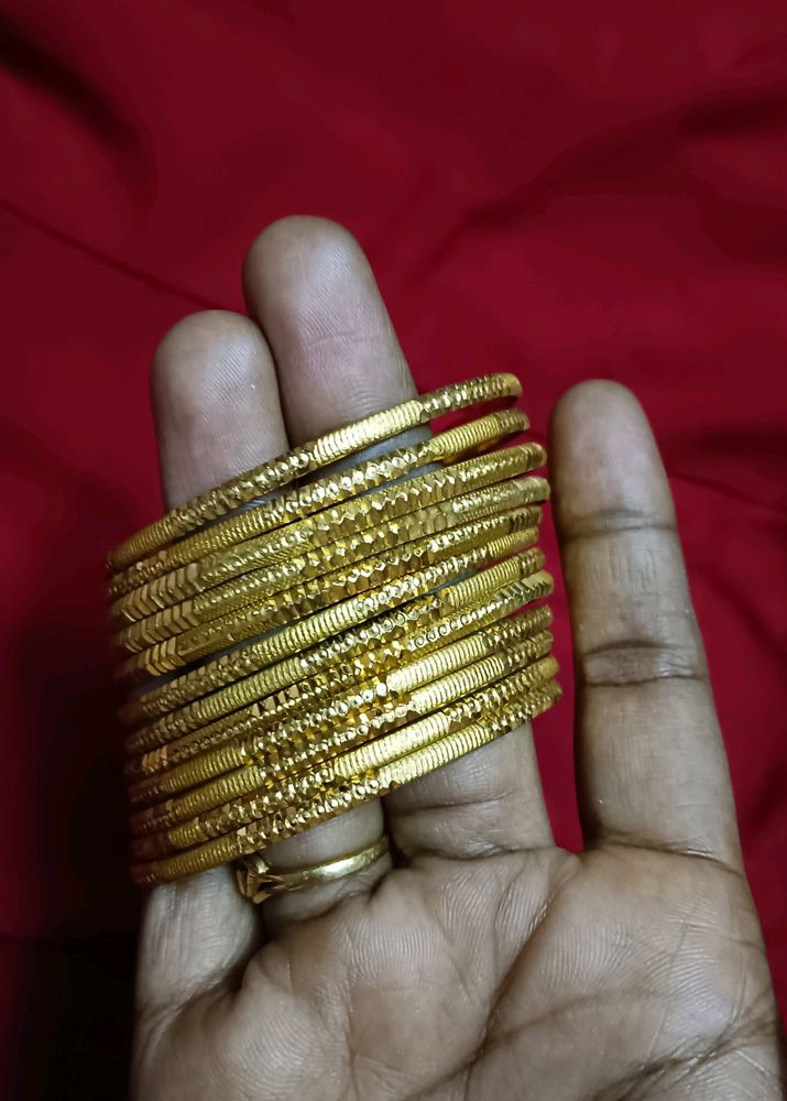 Golden Metal Bangles ,it's A New One , No Return