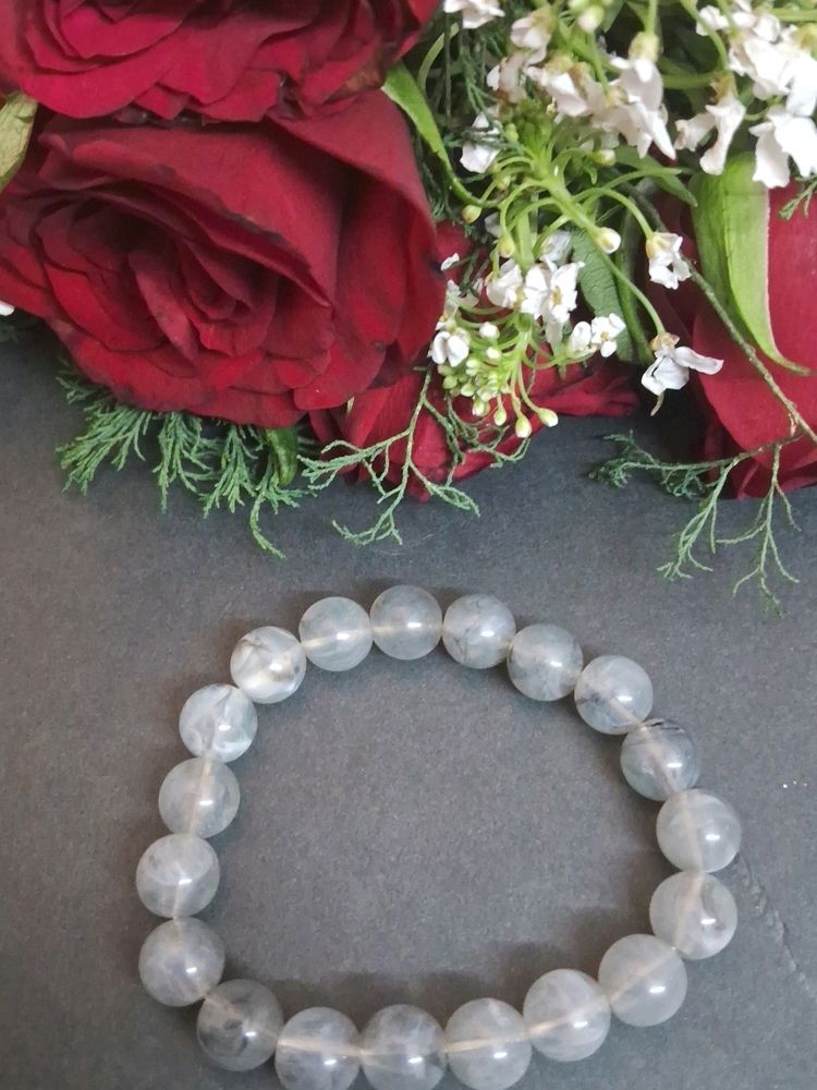 Grey Beaded Bracelet