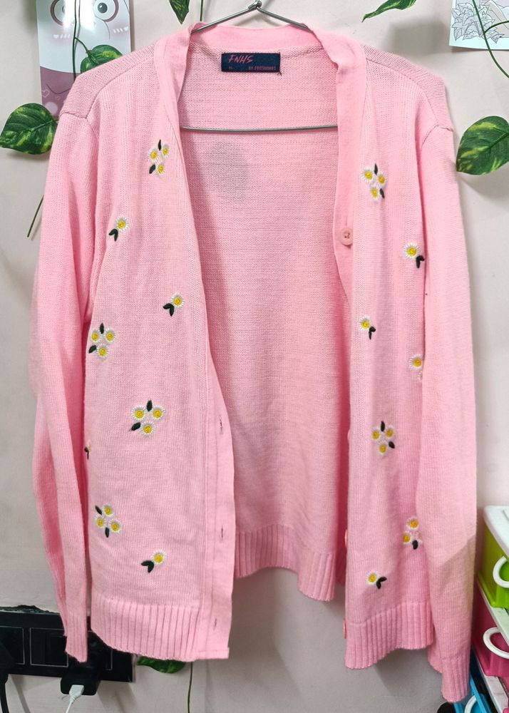 Pink Coquette Cardigan