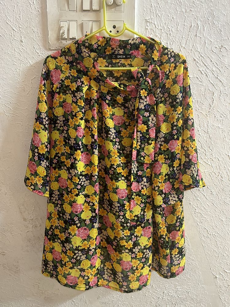 Shein Floral Top