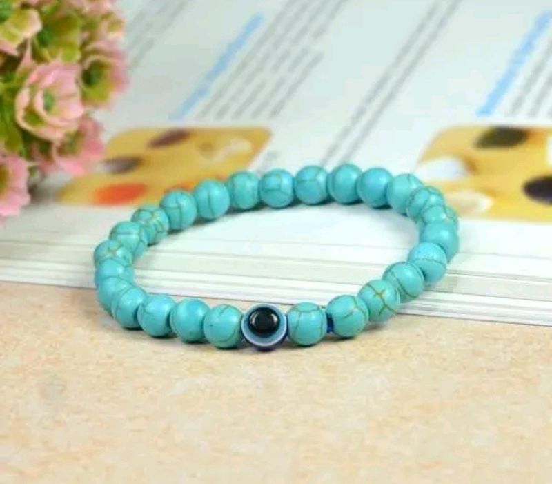 Turquoise Bracelet With Evil Eye Crystal ✅❤🆕🥳🎉