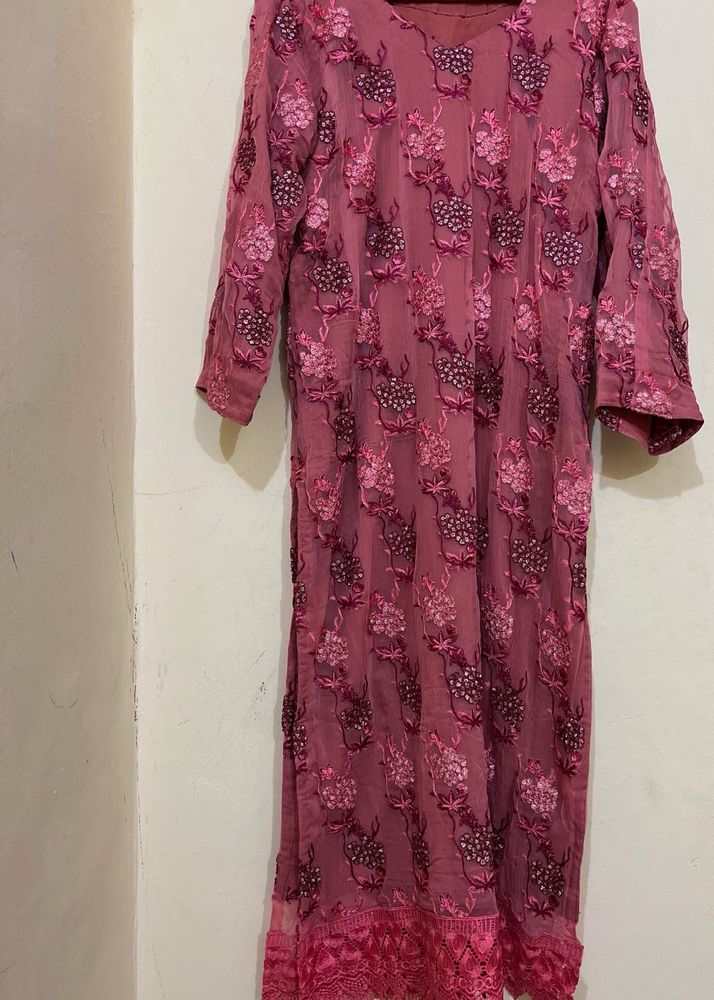 Original Pakistani Rust Suit Margin Upto 42