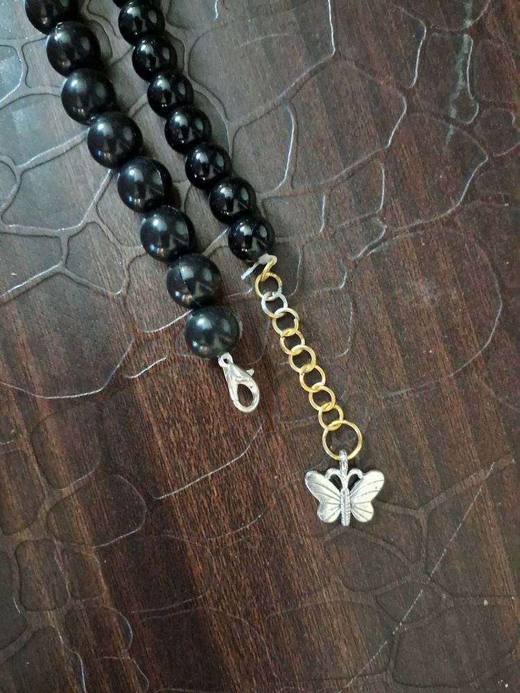 Black Pearl Bracelets with butterfly charms