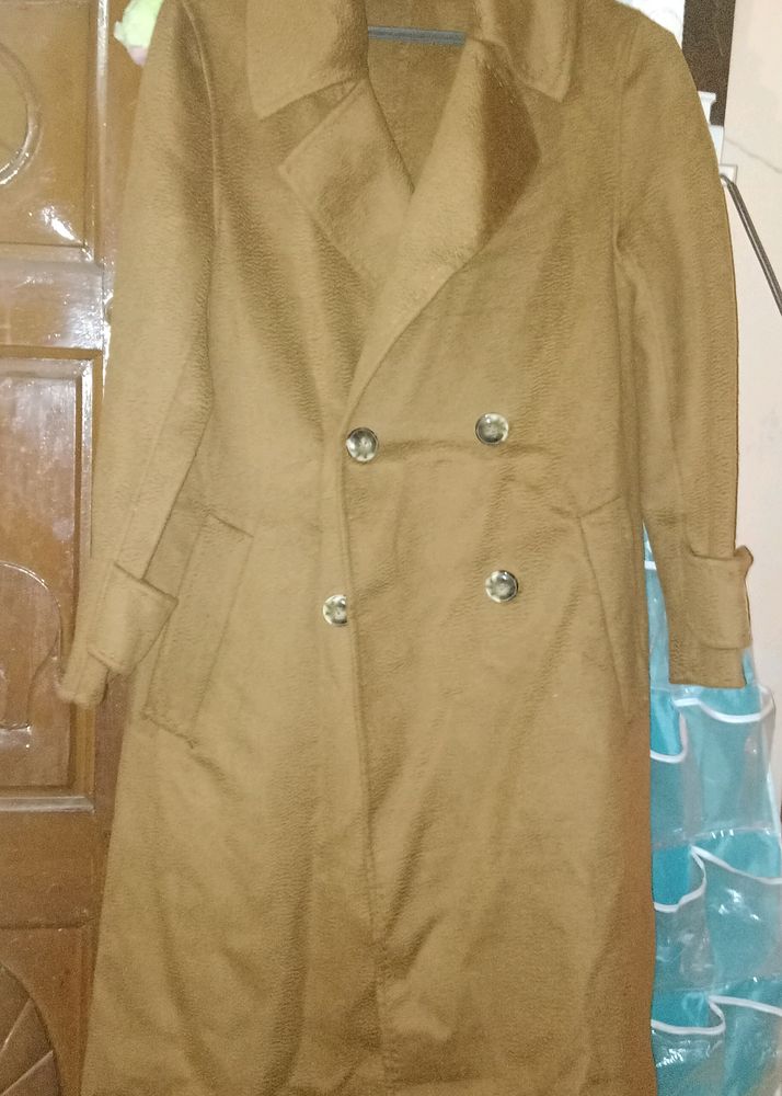 Long Coat With Slit From Abroad