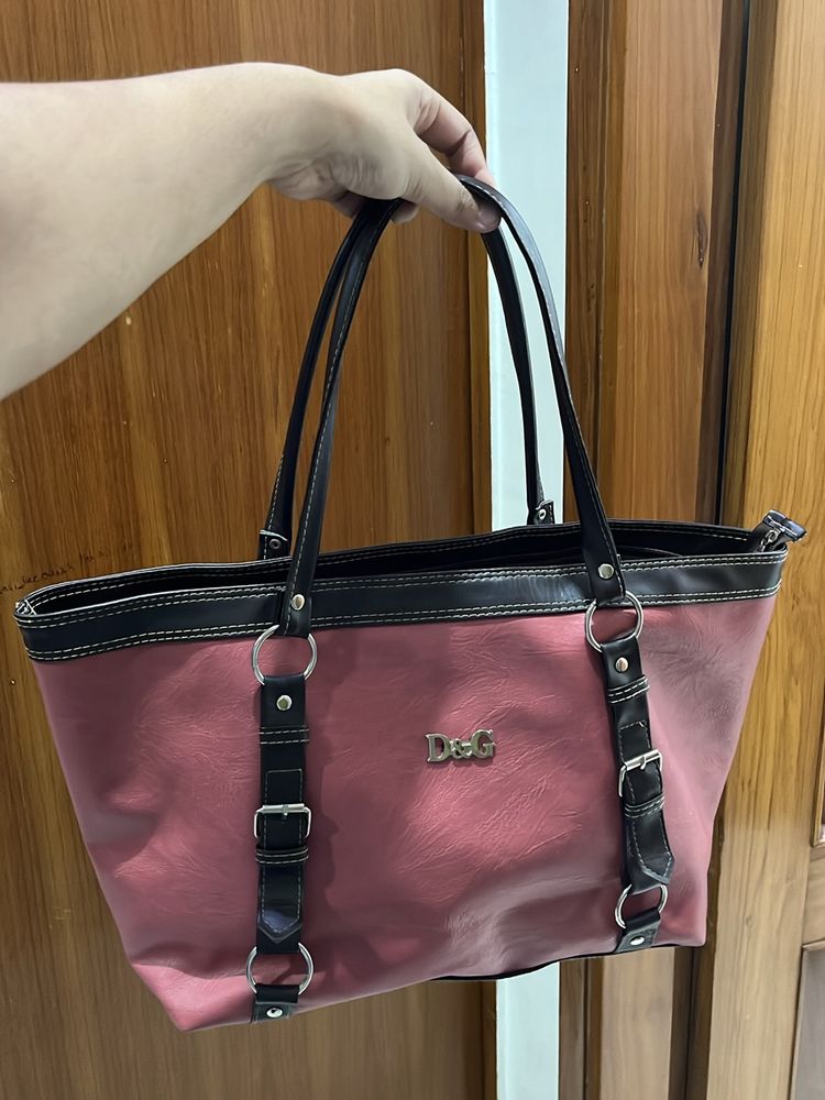 Pink Spacious Big handbag For Women