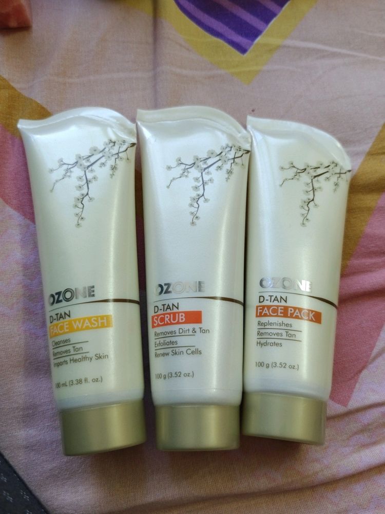 Ozone D-Tan Faelce Wash, Scrub & Face Pack