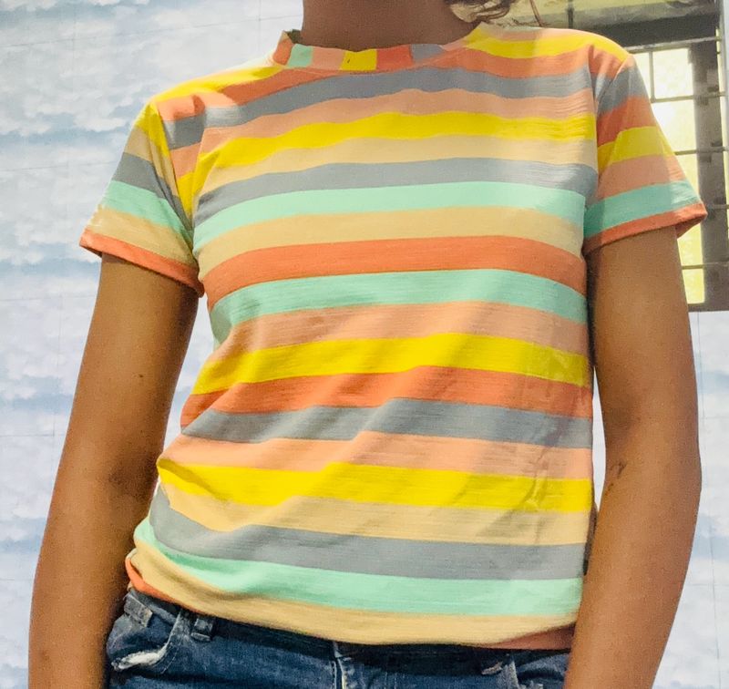 A Casual Multi Colored Top