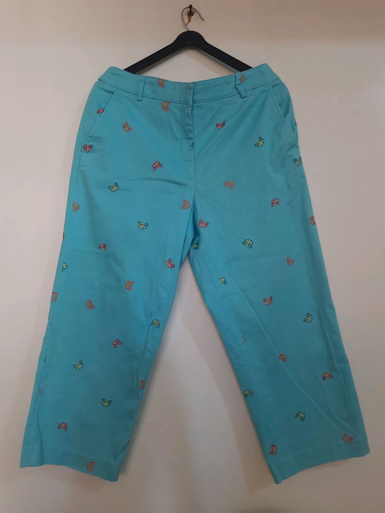 Women Branded Blue Trouser