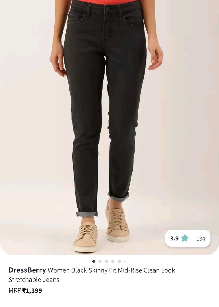 Dressberry Washed black jeans