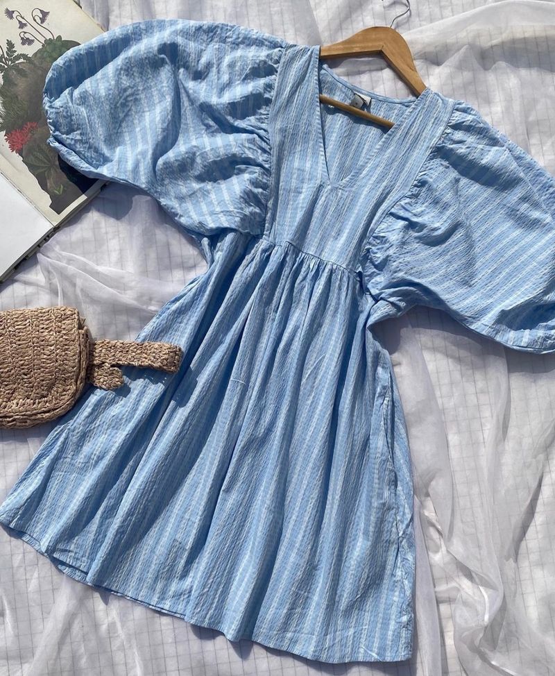 Blue Striped Dress