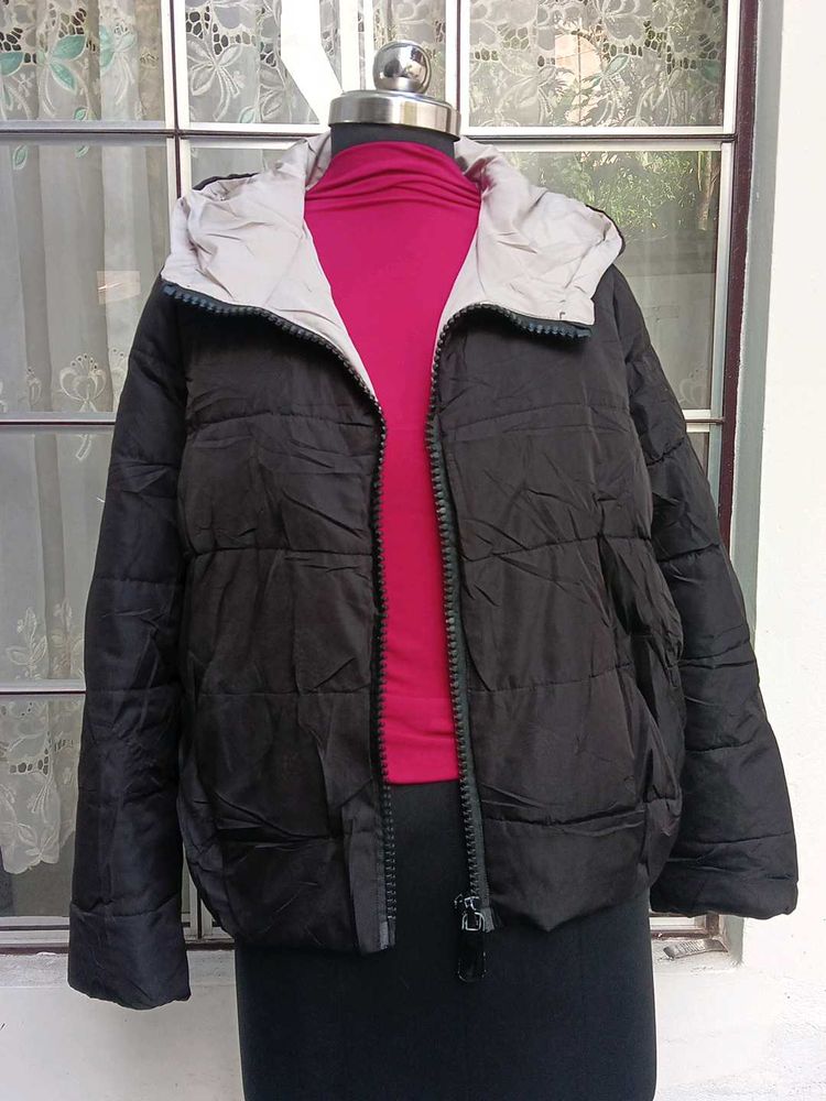 Black Puffed Jacket (weiran)