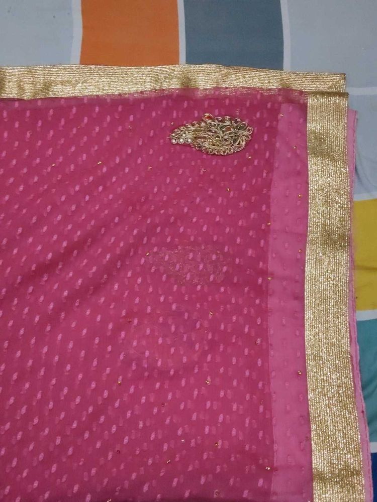 Beautiful Pink Colur Saree